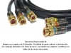 Cable Coaxial Digital BNC 3 Vías 7.5 m, ensamblado, terminales en oro
